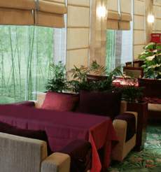 Quieter seating area